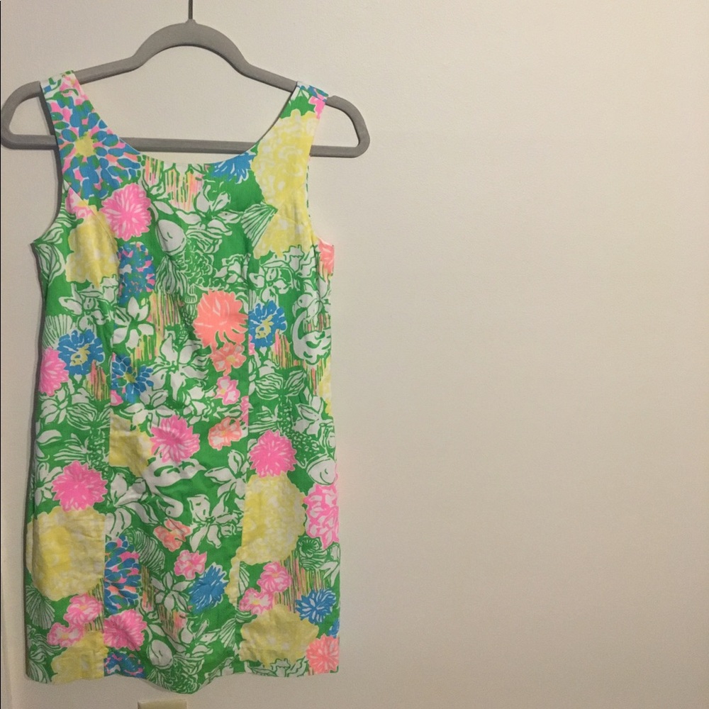 Lilly Pulitzer Green Patterned Shift!!
