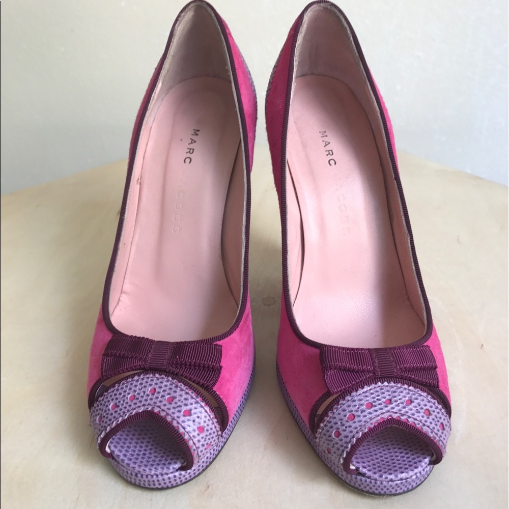 Marc Jacobs Pink and Purple pumps