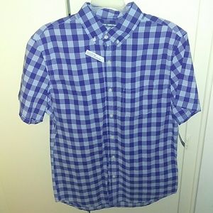 Mens slim fit button down shirt