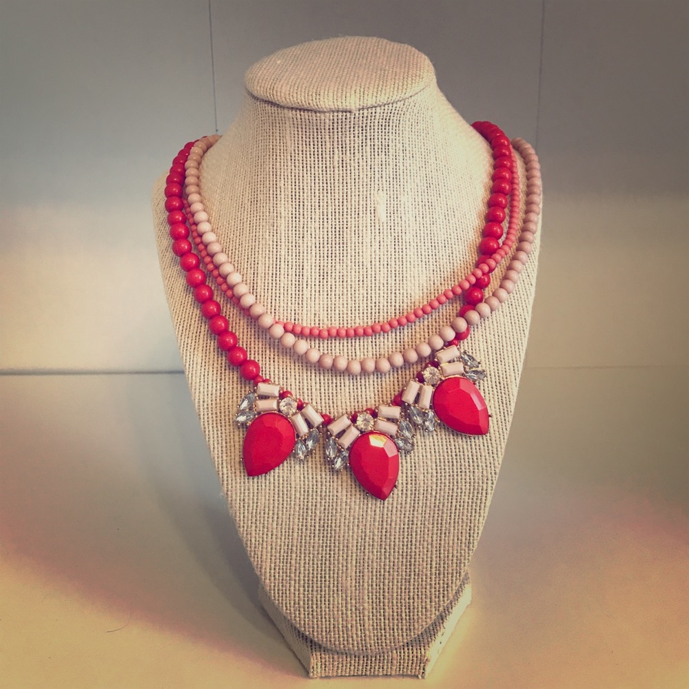 Coral Stone Necklace