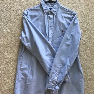 Men's polo Ralph Lauren oxford shirt.