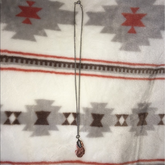 Feather Copper Necklace - Picture 2 of 3