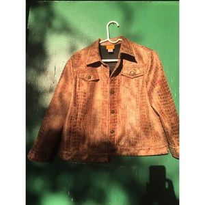 snake skin (faux) jacket 🐍