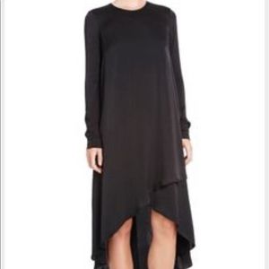 BCBG Yolanda Hi-Lo Satin Dress