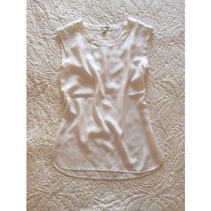 Cream Sleeveless Blouse