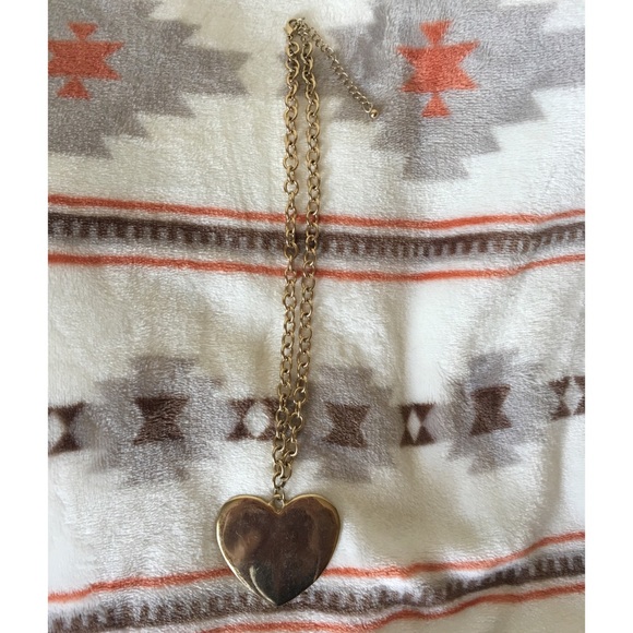 Gold Heart Necklace - Picture 2 of 3