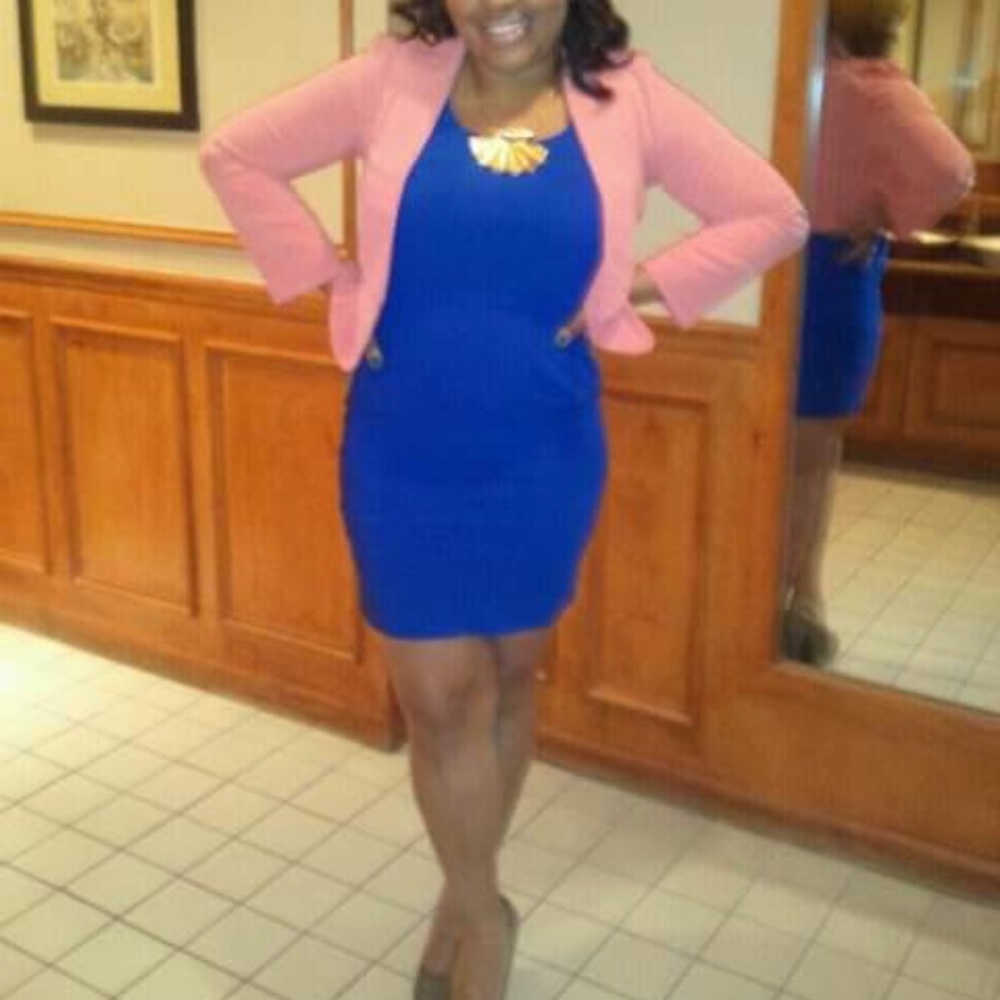 Salmon pink blazer