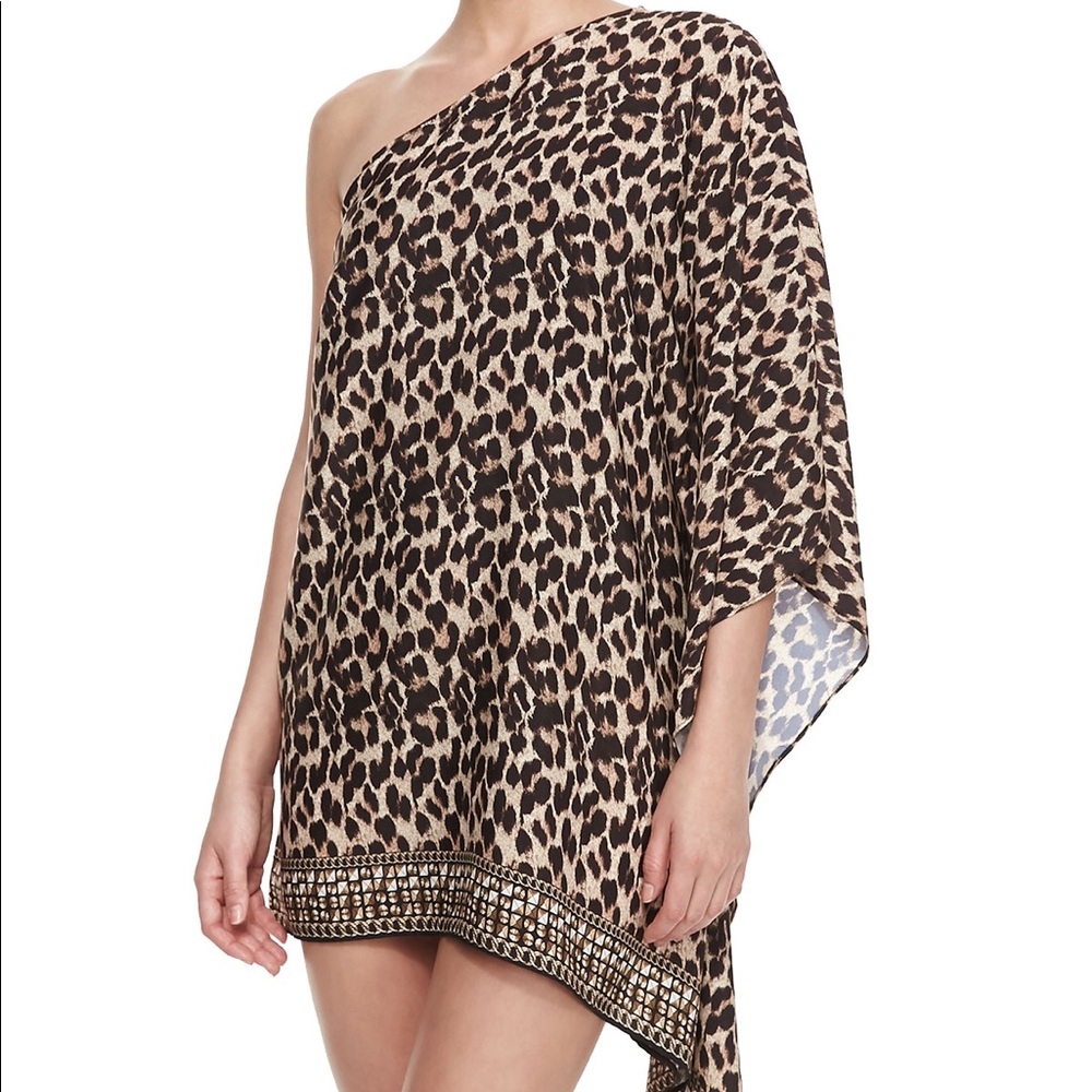 NWOT Michael Kors Leopard Coverup