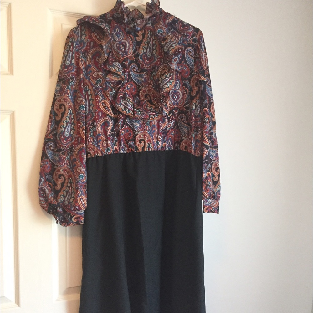 Vintage paisley dress