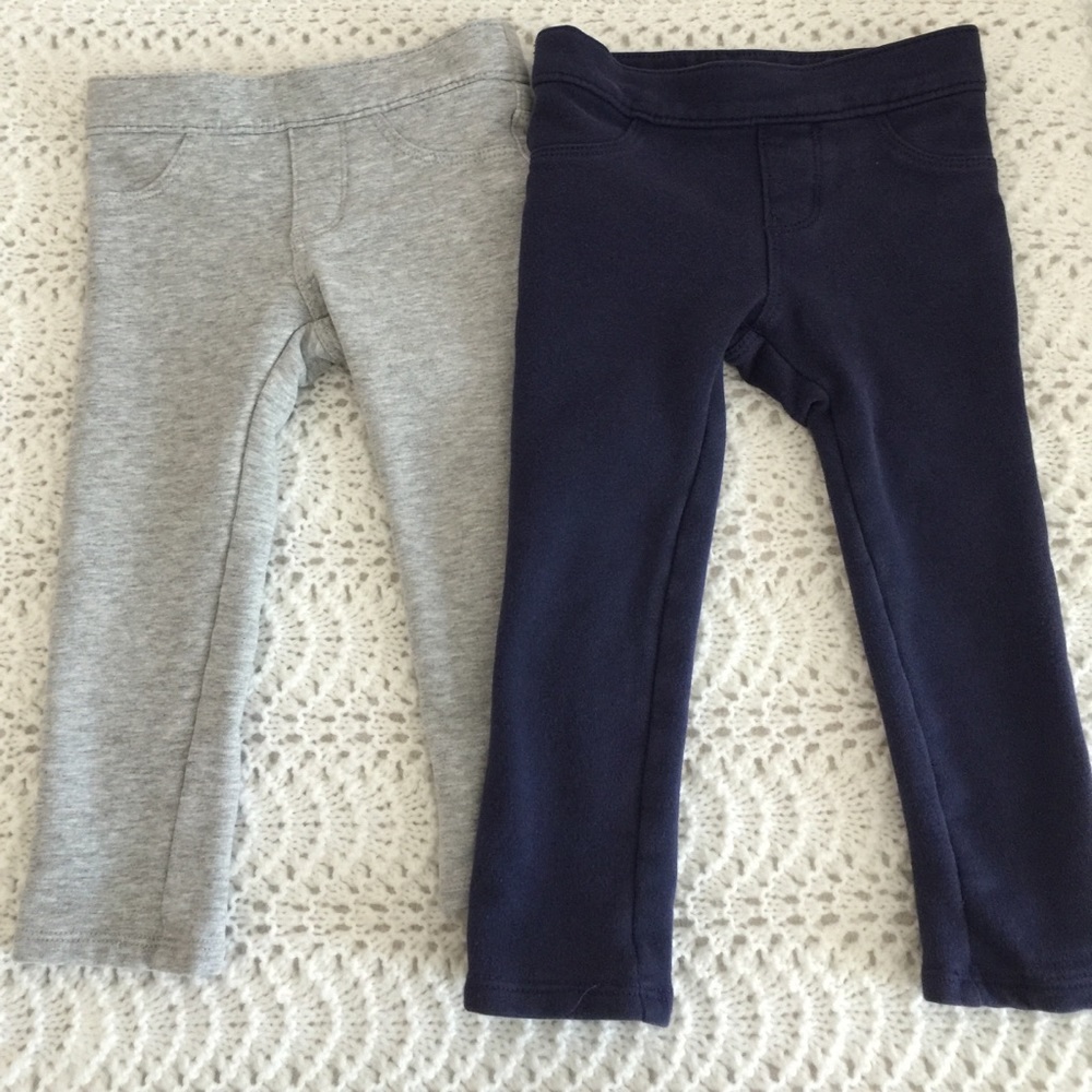 2 Pair of Cute Gymboree Leggings With Bow Detail