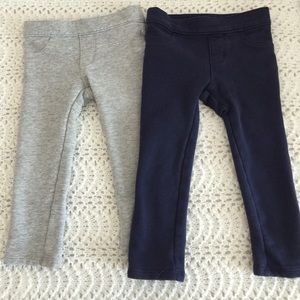 2 Pair of Cute Gymboree Leggings With Bow Detail