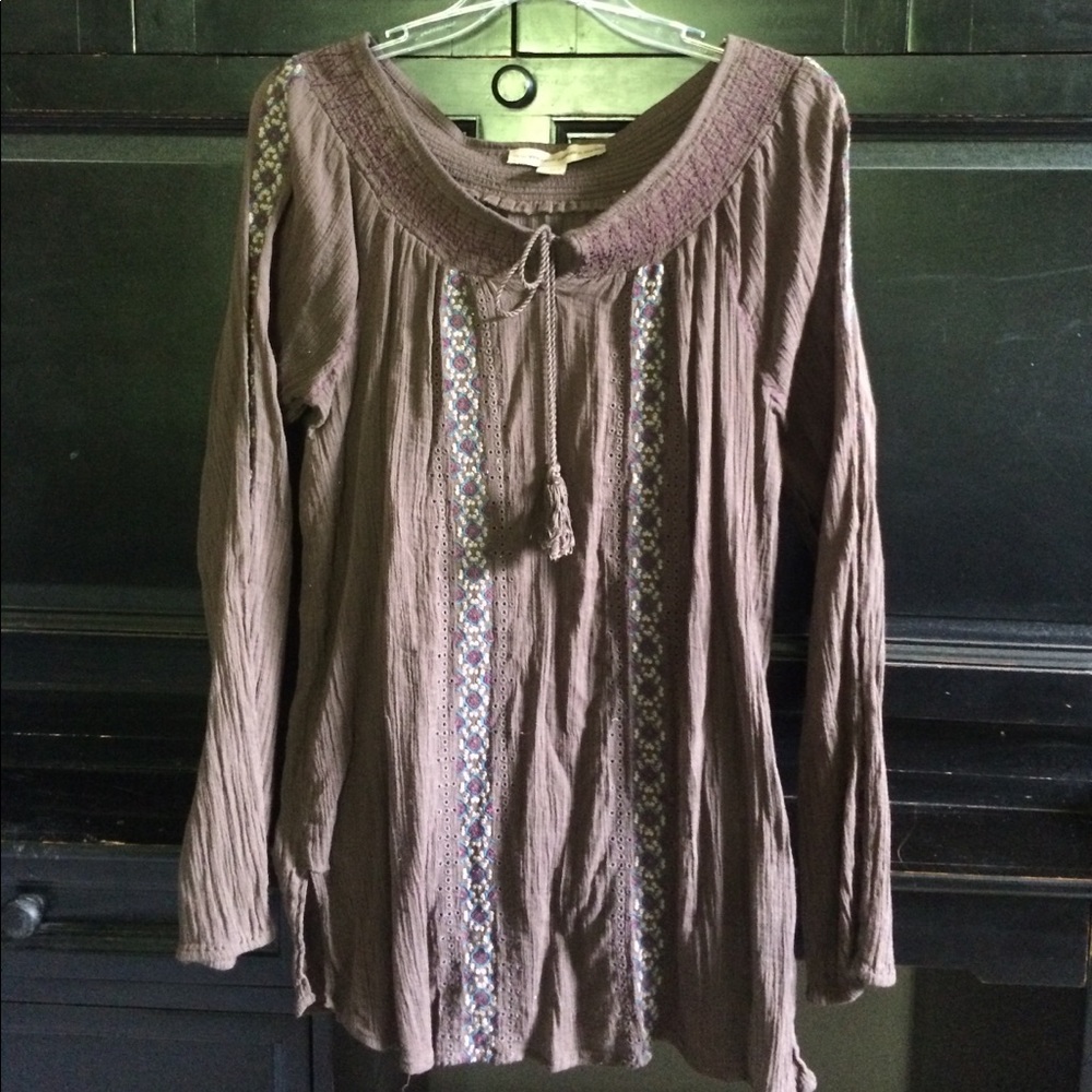 Boho Vintage American Jeans shirt