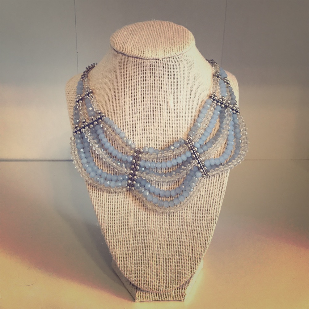 Light Blue Collar Necklace