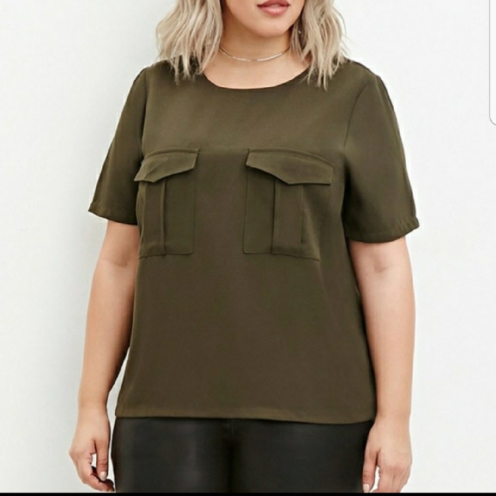 Forever 21 olive top