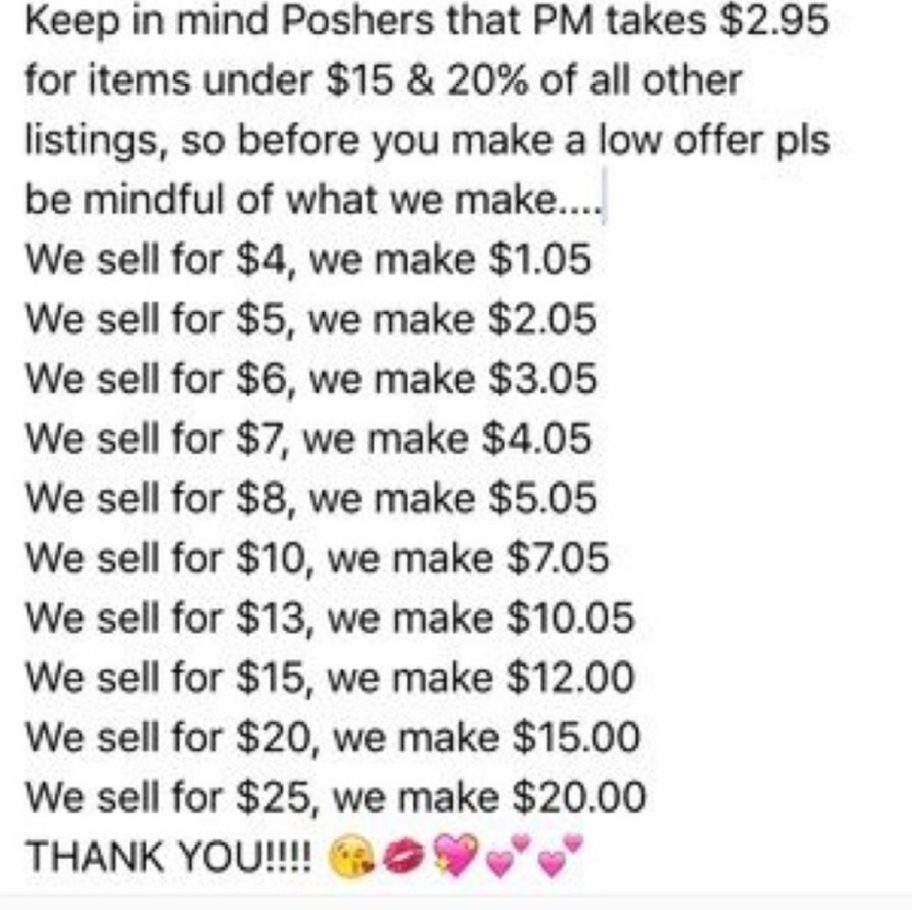 Just an FYI to all buyers and sellers like😁