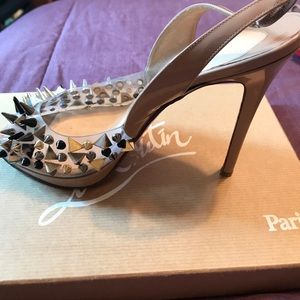 Authentic Christian Louboutin spiked Heels