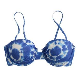 💙Host Pick💙J. Crew blue tie-dye swim top