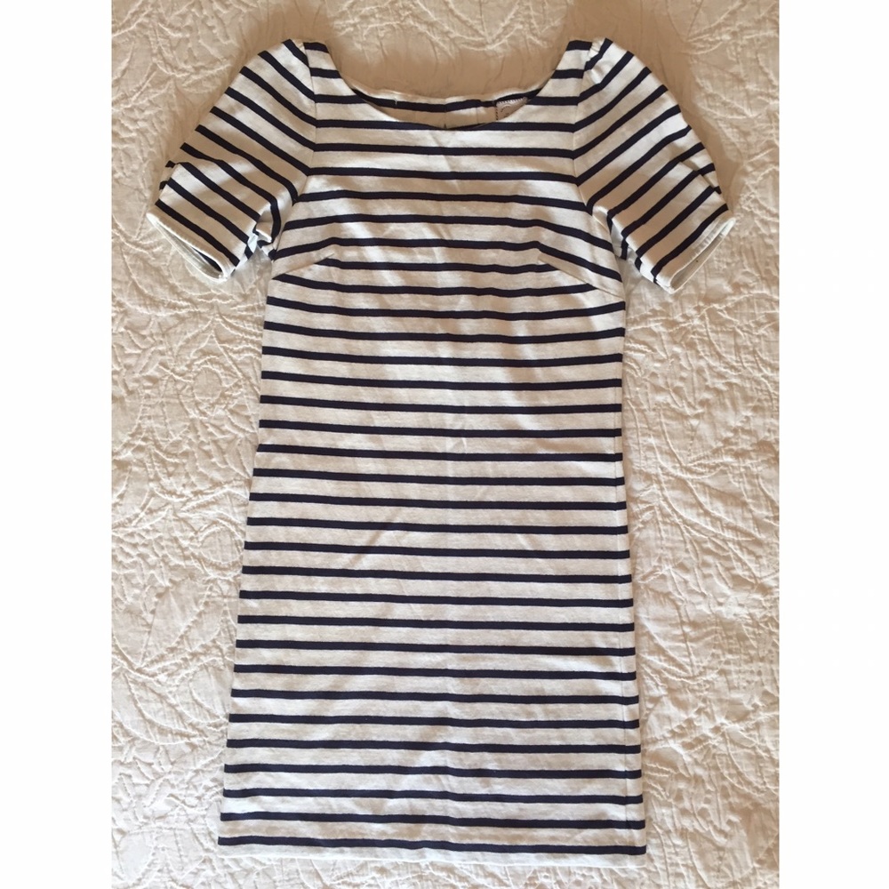 Nautical Stripe Dress with Bow Details