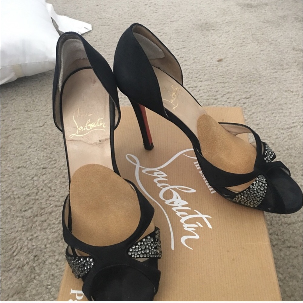 Black Christian louboutin heels