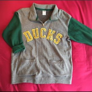 VS Pink Oversized Quarter zip a sweatshirt