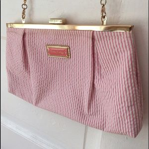 Lilly Pulitzer Pink Seersucker Clutch