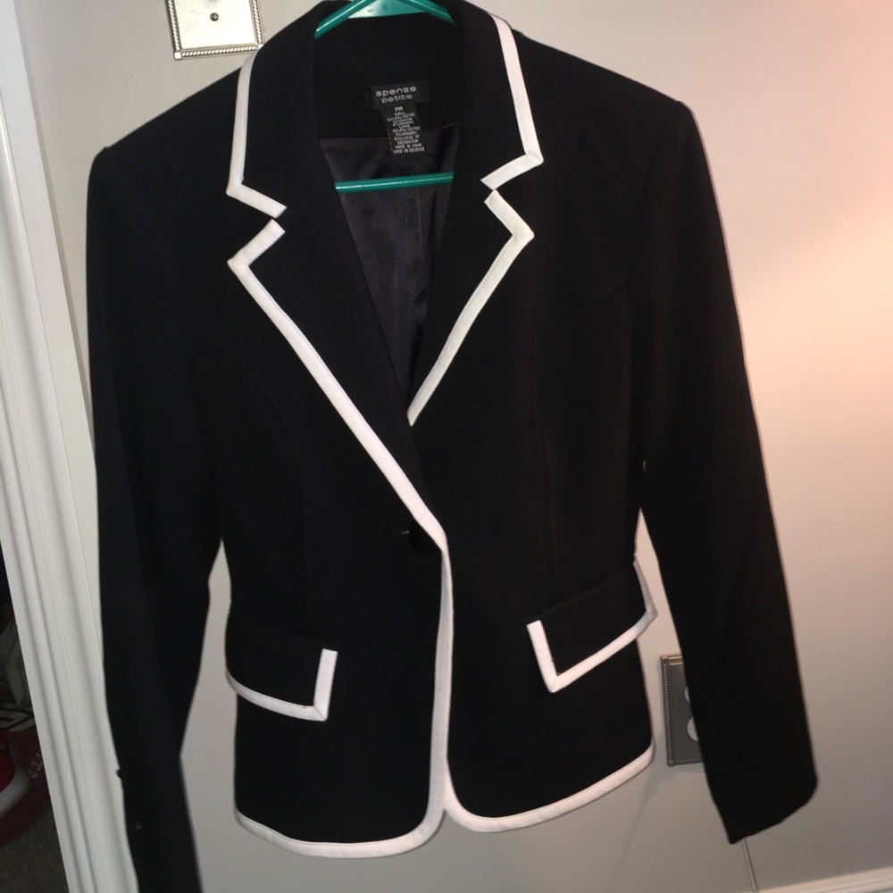 Black and Brown Blazer Jackets: Size Petite M