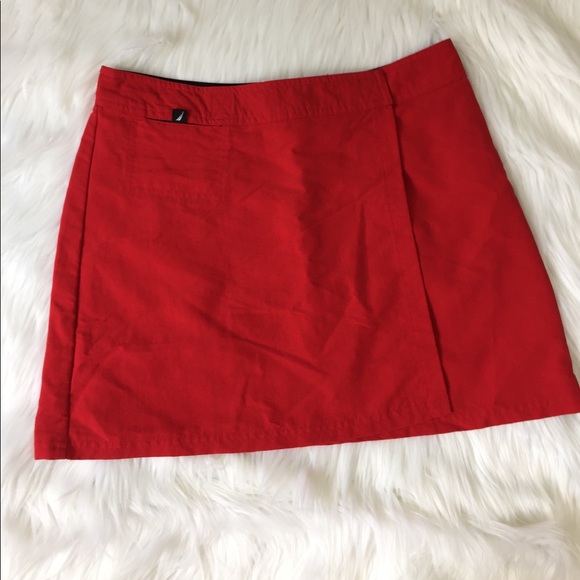 Nautica Swim Nautica Red Nylon Wrap Swim Cover Skirt Poshmark