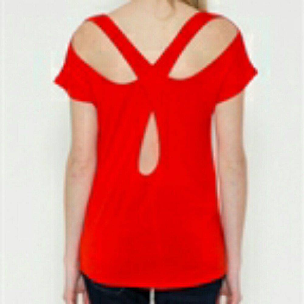 Criss cross back blouse