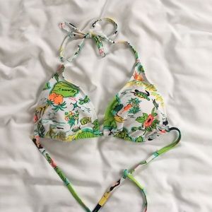 Tropical bikini top