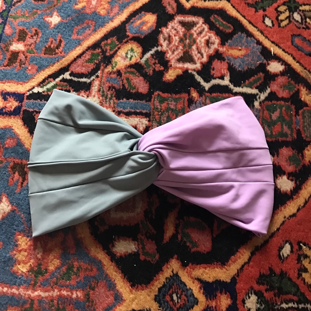 Bandeau swim top (purple)