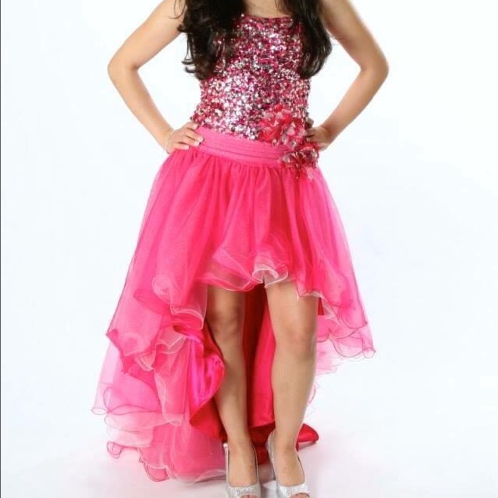 Hot pink dress