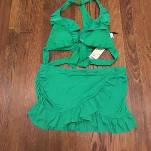 Kenneth Cole Reaction Skirted Two Piece