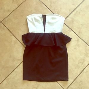 Black and cream dress