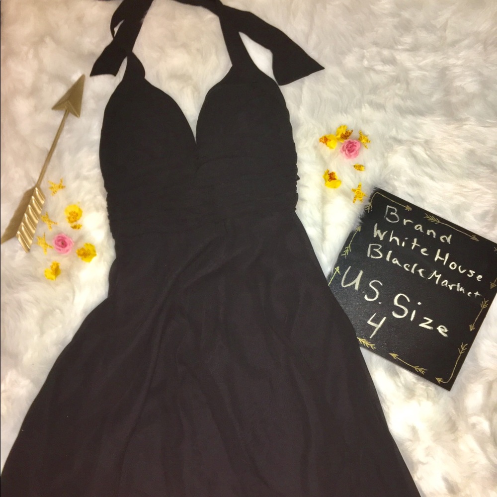 White House Black Market Halter Dress Size 4
