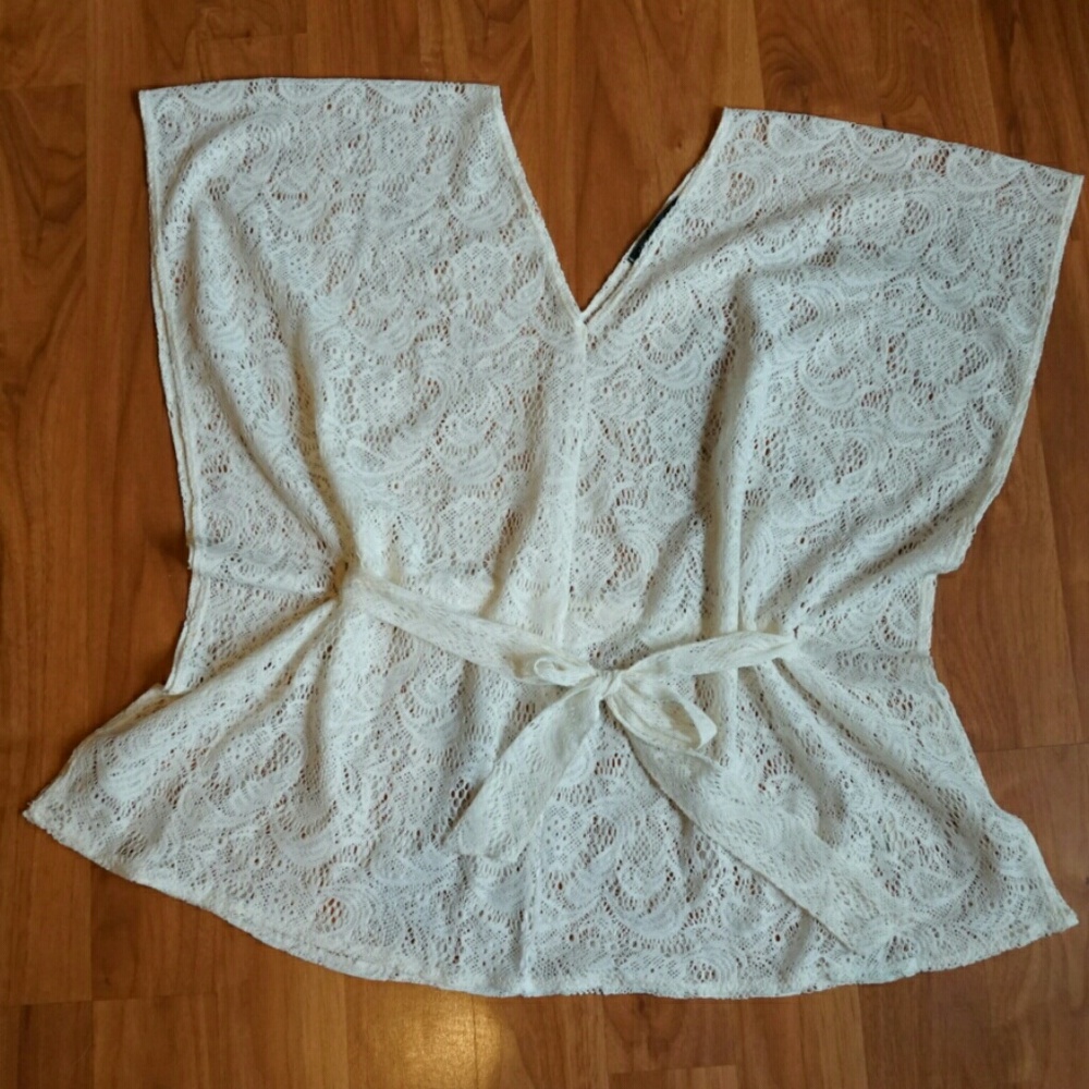 Foreign Exchange Lace Swim Coverup