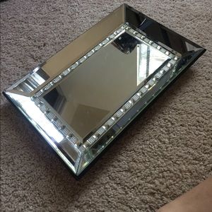 Mirror jewelry tray