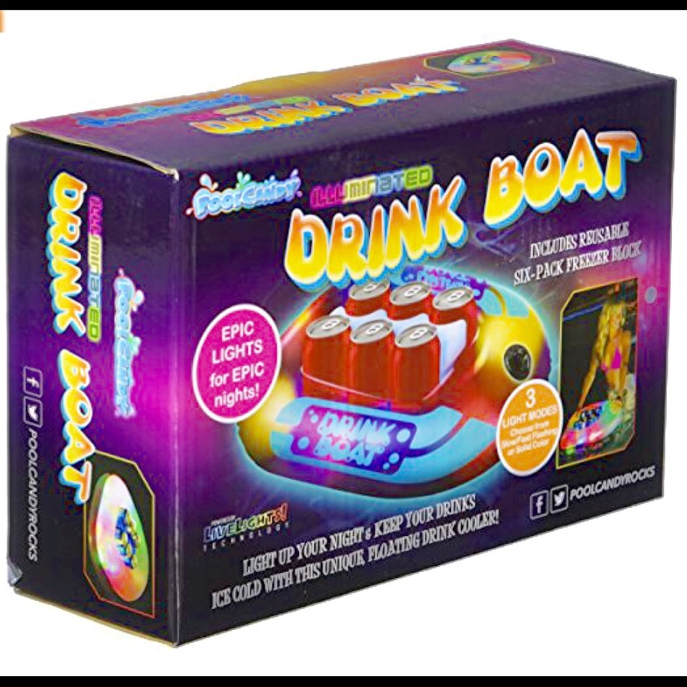 Pool Candy Illuminated Drink Boat