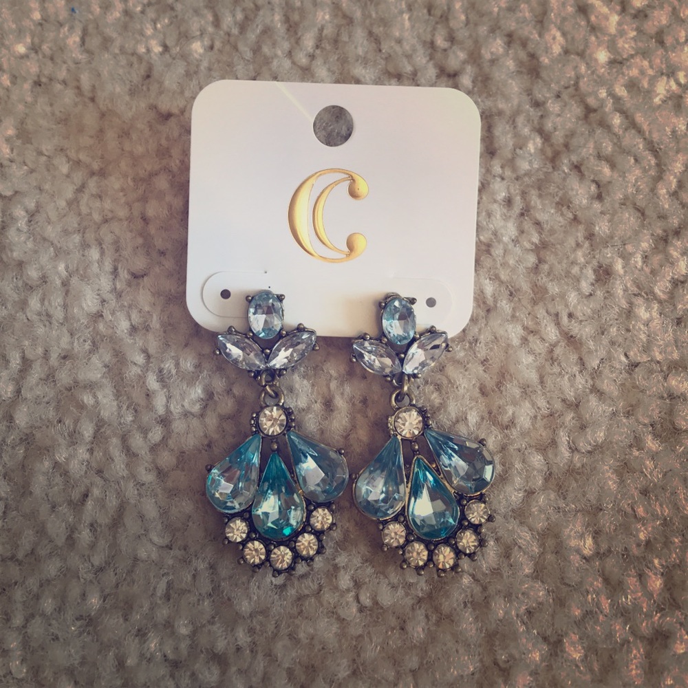 Turquoise Gem Earrings