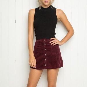 Rare Brandy Maroon Skirt
