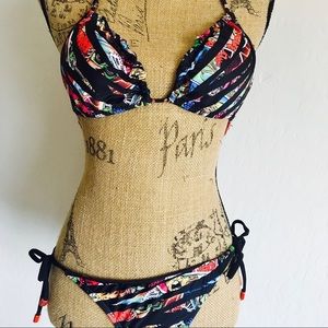 String Bikini Superhero Style