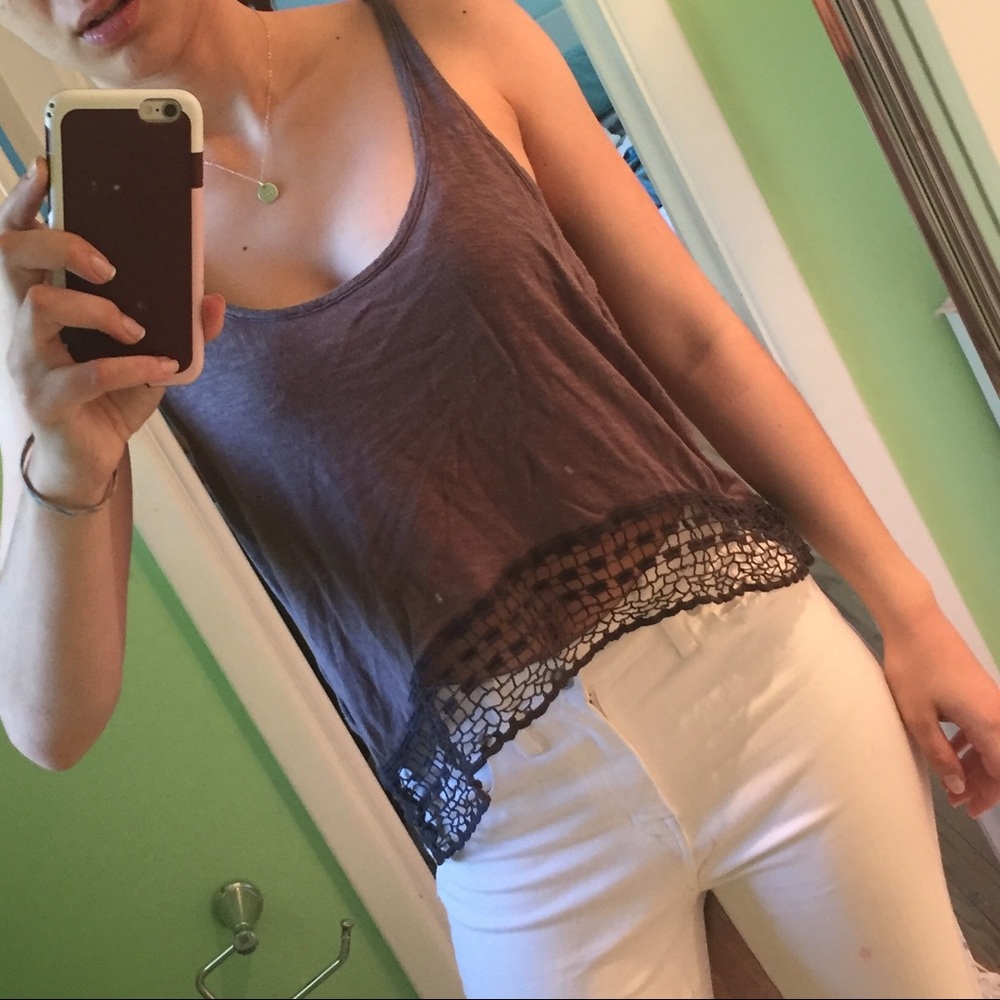 Tank Top With Crochet Detail