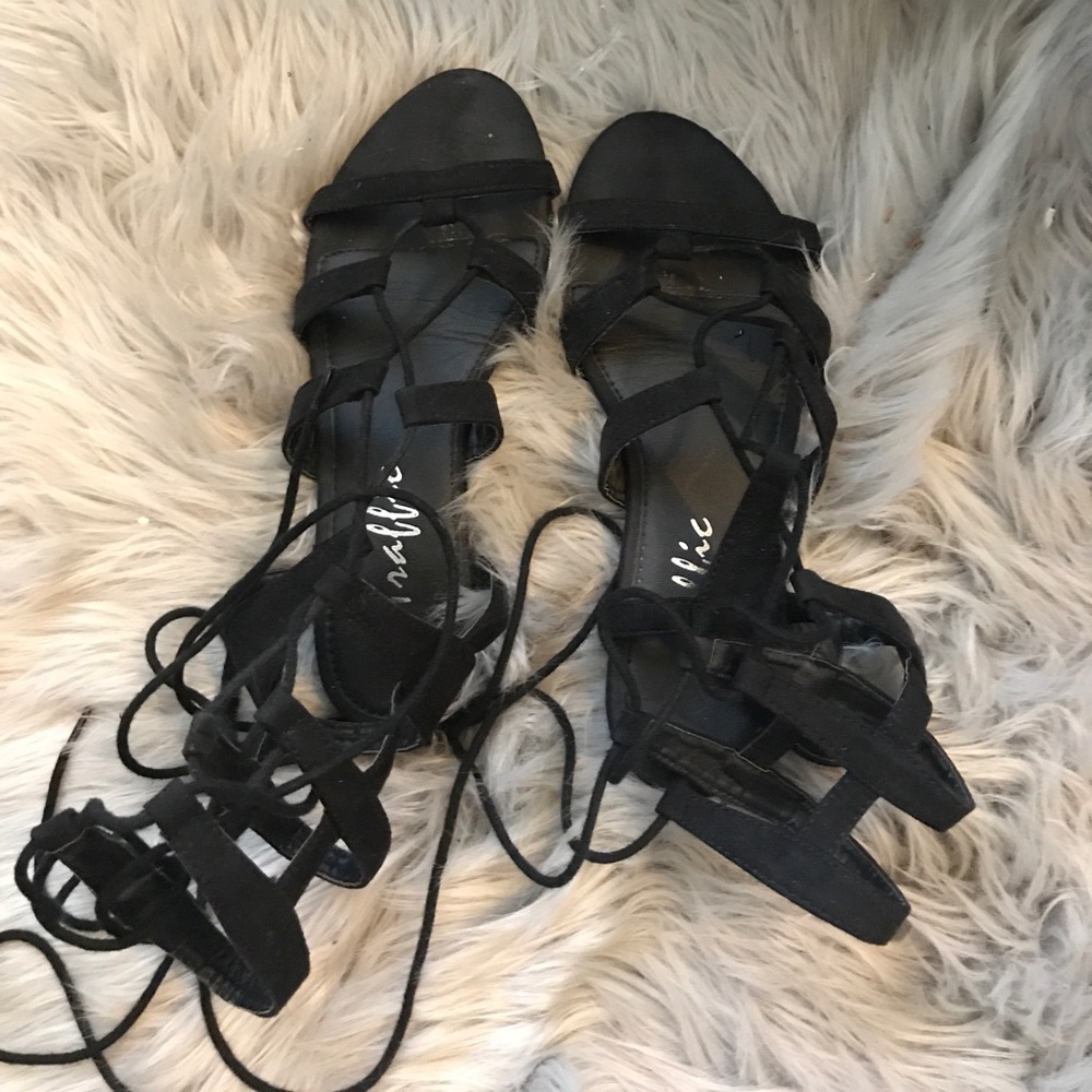 Gladiator lace up sandals