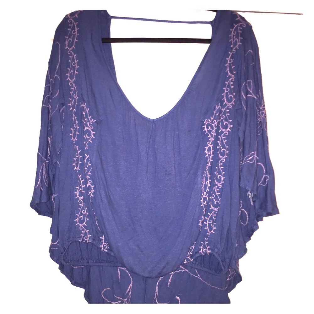 Free people butterfly wing shirt