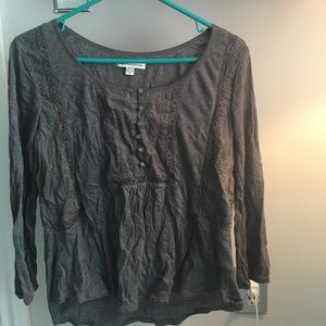 Gray Long Sleeve Shirt from American Eagle