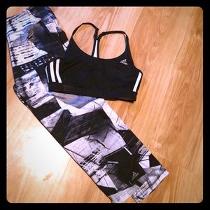 Adidas sports bra and pants bundle!