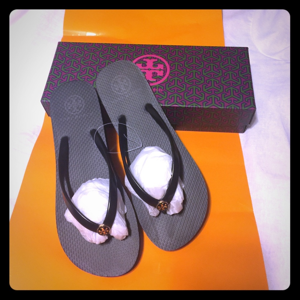 Tory Burch black flip flops