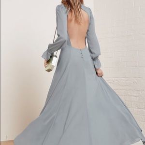 Reformation Wisteria Backless Maxi