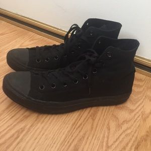 Mens Hi-Top Converse Solid Black