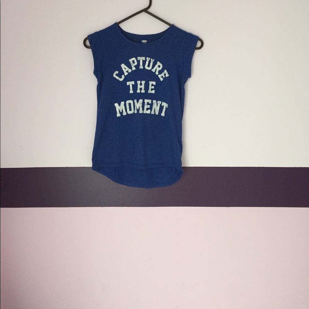 Royal blue 'Capture The Moment' Tee