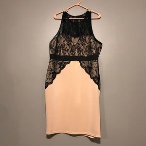XL/XXL black and pink dress